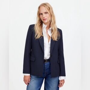 Madewell - The Alston Blazer, Dark Navy, size 12